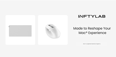 The Flow Desk Mat PLG01 and M Mouse PS01, both designed specifically for Mac users