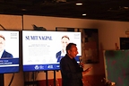 Sumit Nagpal, Chairman of the Board of the GlobalHealthcare Leaders Foundation (GHLF) and Founder& CEO of Cherish, at GHLF’s August leadershipcelebration in New York.