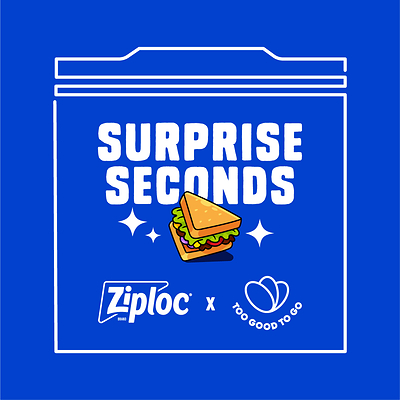 Ziploc® Brand teams up with Too Good To Go to launch Surprise Seconds, a new campaign inspiring people to see the potential in perfectly good extras and leftovers by turning them into something worth getting excited about.