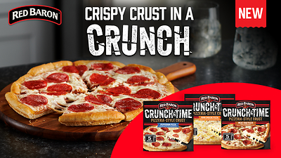 Red Baron® brand reinvents microwave pizza with crispy, multi-serve CRUNCHTIME™ pizza
