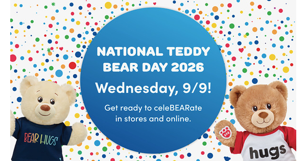 Build-A-Bear Celebrates National Teddy Bear Day with Special Offer and Giveback Supporting Children's Hospitals