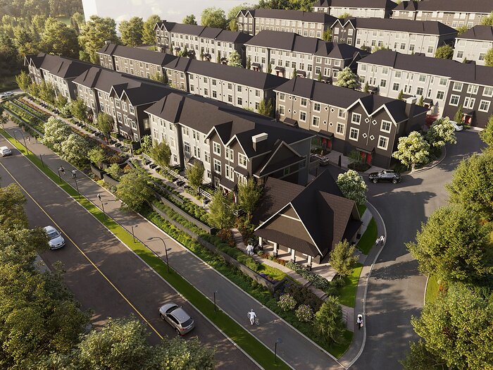 Situé au 6203, Marine Drive, à Burnaby, l’ensemble comptera 183 maisons en rangée pour les familles.