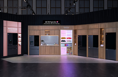 The Fit & Max Solution zone showcases how the lineup maximizes space without compromising capacity, with refrigerators designed for a sleek, built-in look with flexible storage.&nbsp;