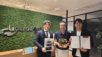 From Left to Right: Liberaware CEO Hongkyu Min, NEO Battery CEO Spencer Huh & Hinotate CEO Kohei Hayashi