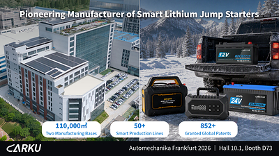 Live from Frankfurt CARKU Unveils Sodium-lon Jump Starters and Starting Battery at Automechanika 2026