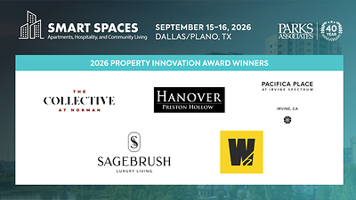 Parks Associates Names 2026 Property Innovation Award winners, Highlighting Dallas-area Technology Deployments at Upcoming Smart Spaces Conference