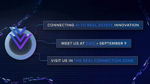 Yardi Virtuoso logo with connected nodes reading "Connecting AI to real estate innovation. Meet us at CAIC September 9. Visit us in the Real Connection Zone." This image opens in the lightbox
