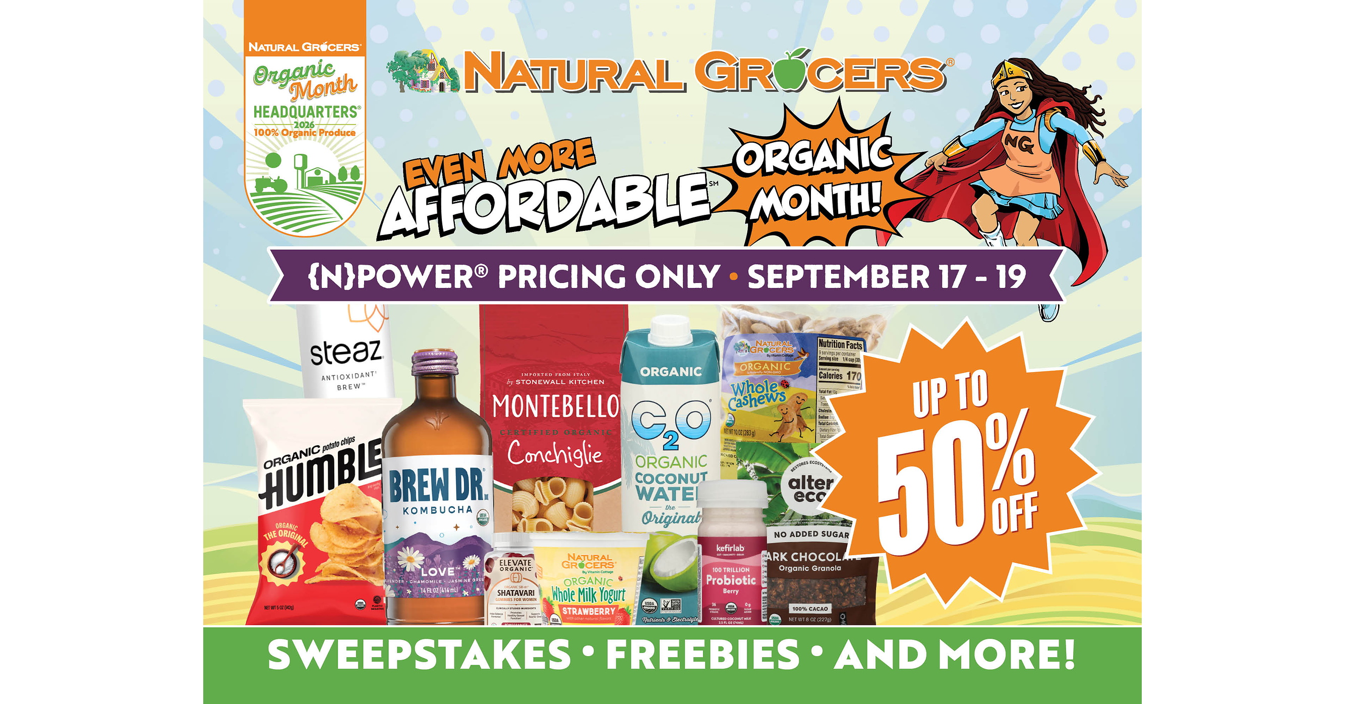 Celebrate Organic Month at Natural Grocers® With Exclusive Savings, Education, Freebies, Sweepstakes, and More