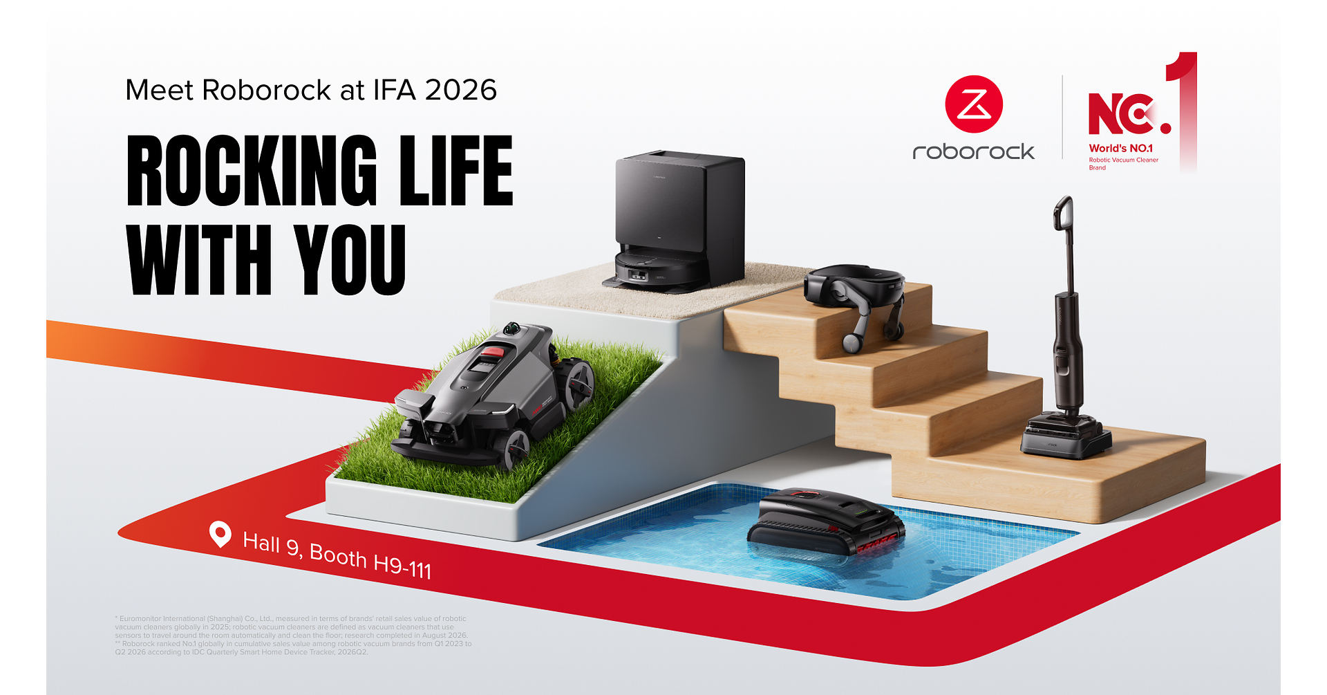 Roborock, IFA 2026da İnsan Odaklı Temizliği Yeniden Tanımlıyor: Oturma Odasından Havuza Kadar Kapsamlı Bir Ekosistem Sunuyor