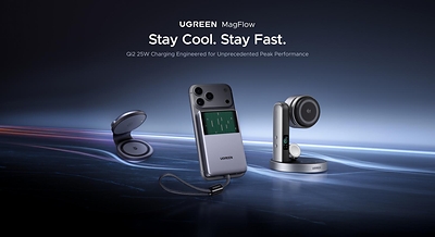 UGREEN Unveils New MagFlow Lineup, Featuring the World’s First Liquid-Cooled Qi2 25W Magnetic Power Bank