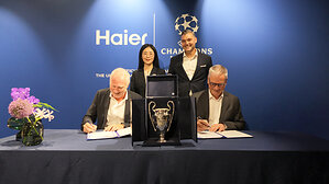 Haier ประกาศความร่วมมือระดับโลกกับ UEFA Champions League
