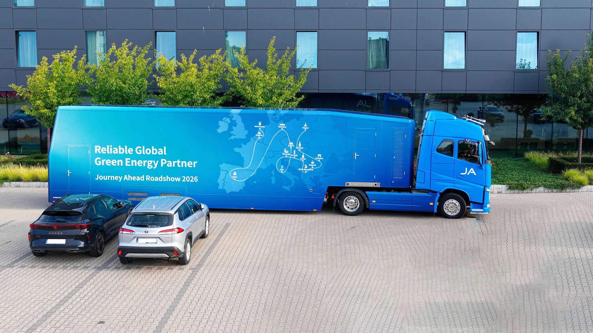 JA Takes Integrated Solar-Plus-Storage Solutions on the Road Across Europe