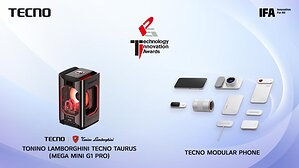 TECNO Wins Two IFA Global Product Technology Innovation Awards for Modular Phone and Tonino Lamborghini TECNO TAURUS