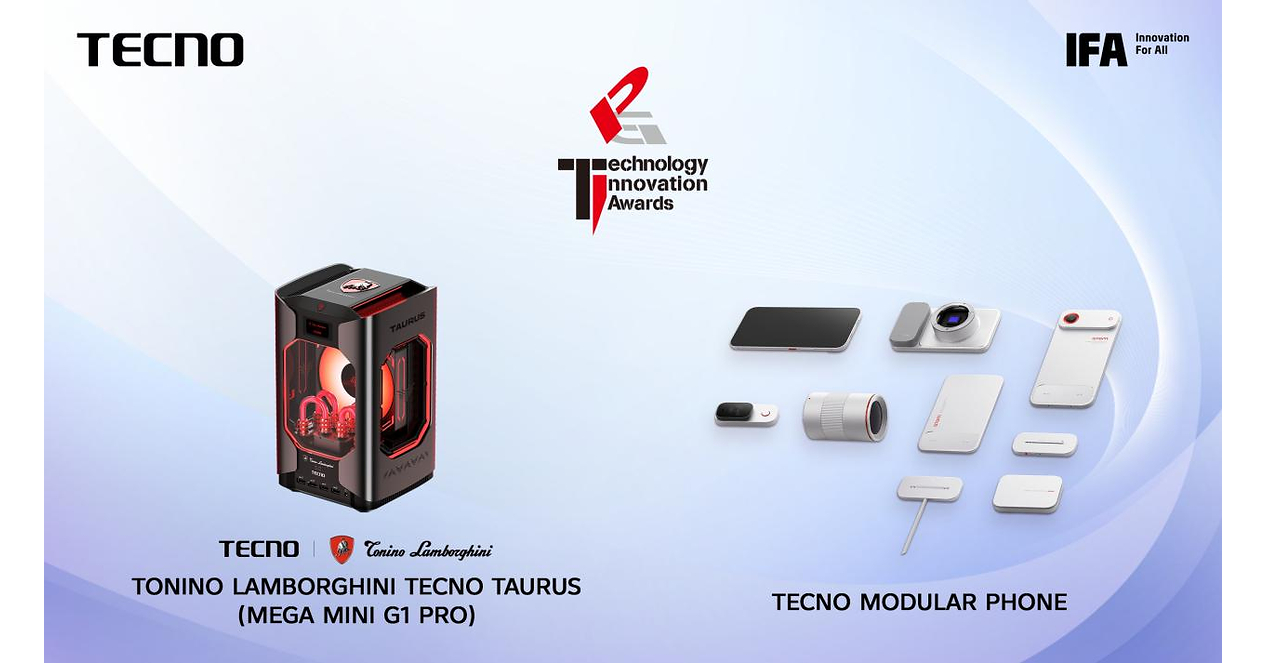 TECNO gana dos premios IFA Global Product Technology Innovation Awards