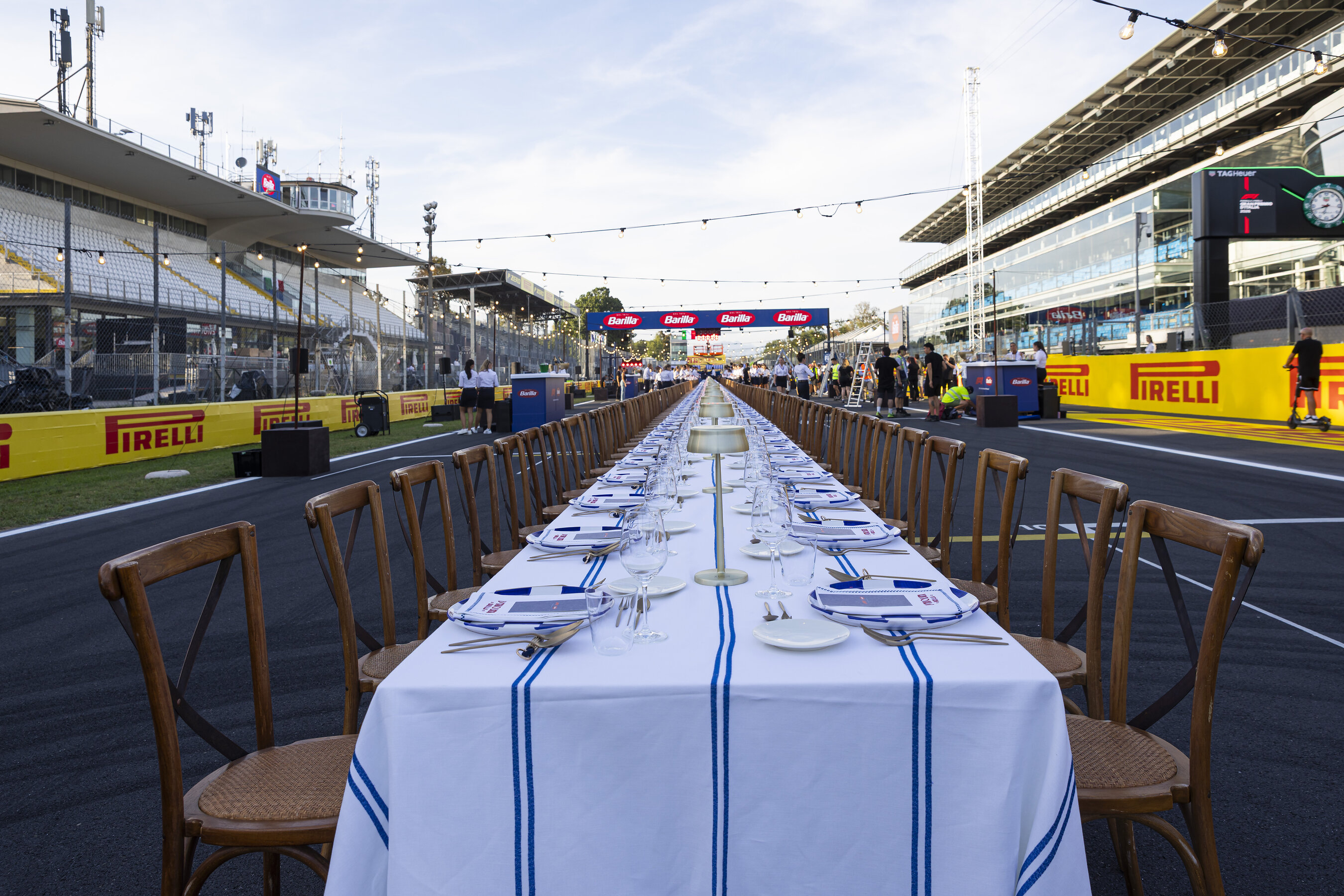 Barilla Hosts Paddock-Style Dinner Ahead of the Italian Grand Prix in Monza