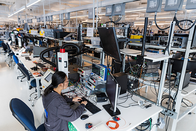The new R&D lab at Silicon Labs. 