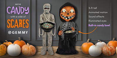 Serve Candy – and a Side of Scares – with New Animatronic Halloween Decor