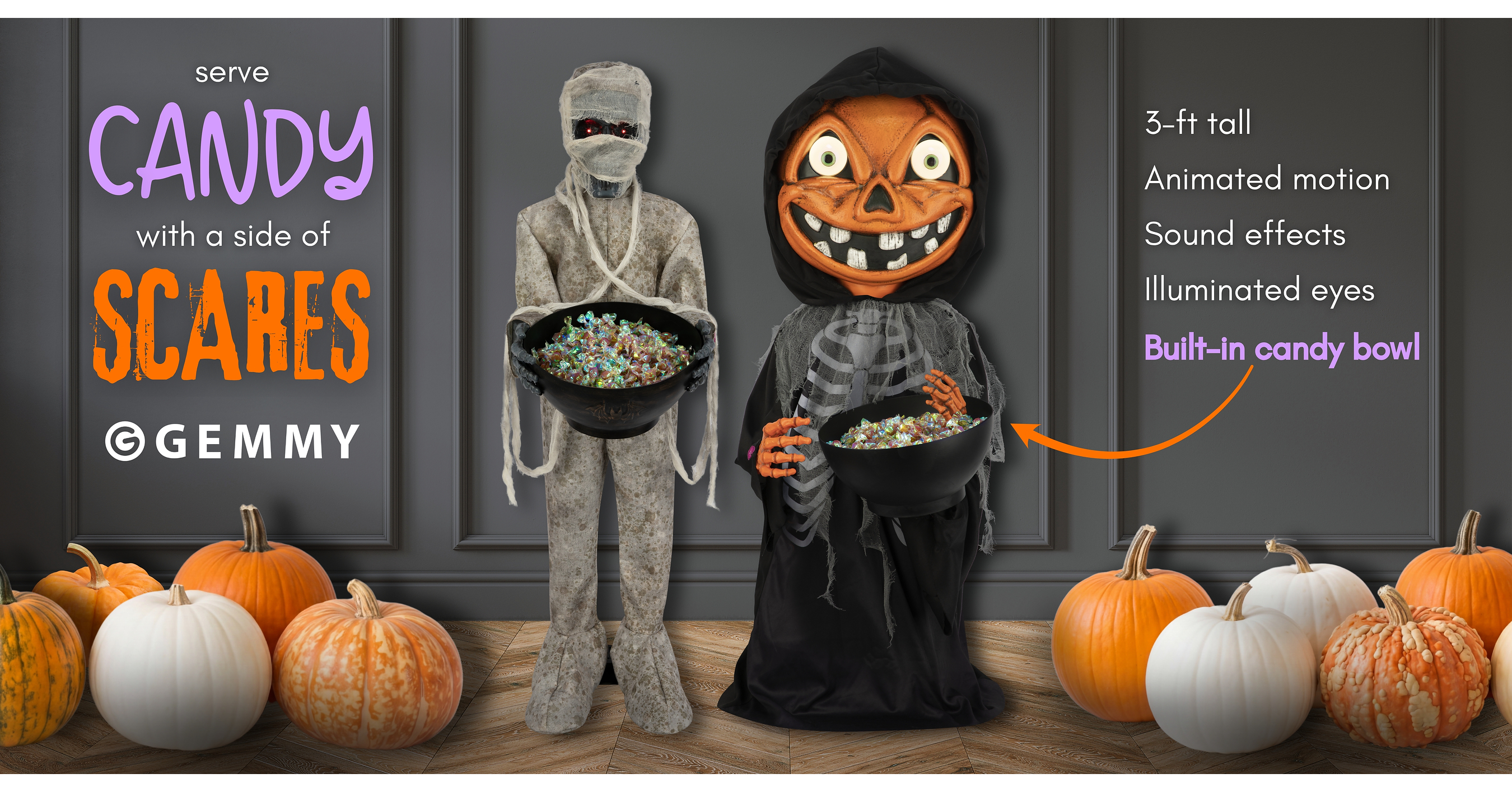 Serve Candy - and a Side of Scares - with New Animatronic Halloween Decor