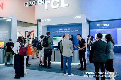 TCL CSOT Booth Entrance and Visitor Traffic at IFA 2026