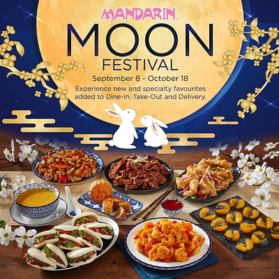 Celebrate the Moon Festival at Mandarin Featuring 12 New Buffet Dishes added From Sept 8 - Oct 18