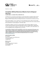 Canadian Utilities Receives Alberta Court of Appeal Decision 