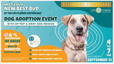 Meet Your Best Bud at the Life Flower Dispensary Dog Adoption Event