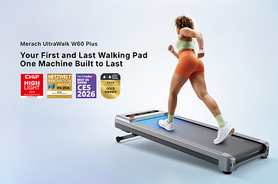 MERACH представляет UltraWalk W60 Plus -- беговую дорожку, созданную для современного дома и домашнего офиса
