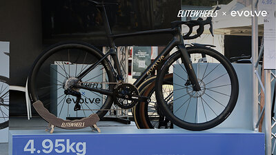 (4.95 kg complete evolve road bike, credit@evolvebicycles_) This image opens in the lightbox