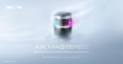 DREO dévoile à l'IFA 2026 ses nouvelles innovations en purification d'air, en chauffage et en intelligence de l'air, et redessine le bien-être à la maison