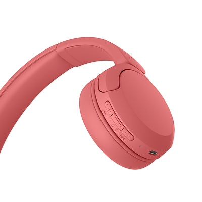 Compact and lightweight on-ear wireless headphones with soft head cushions to deliver lasting comfort for extended wear.