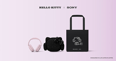 Available with select pink/sand pink and black colorways of the WH-1000XM6, WH-CH730N, and WH-CH530 headphones, each collaboration bundle includes a Sony Store exclusive Hello Kitty carrying case and tote bag