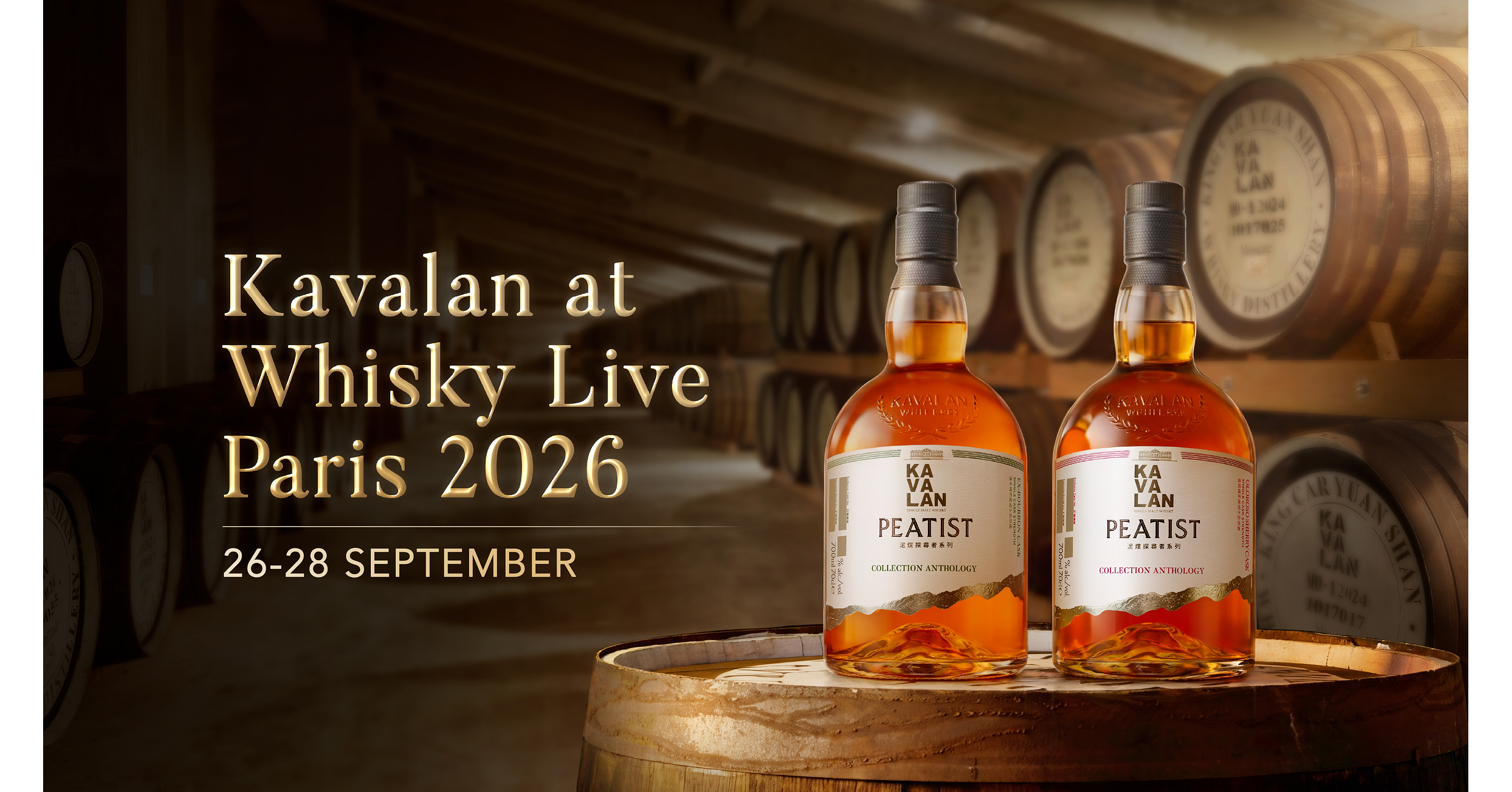 Kavalan und La Maison du Whisky präsentieren exklusive Single-Cask-Selektionen auf der Whisky Live Paris 2026