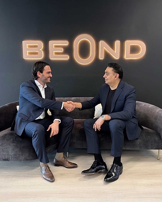 Jonathan Fitzsimons, Chief Commercial Officer at Business-Class.com, and Tero Taskila, Chief Executive Officer of beOnd