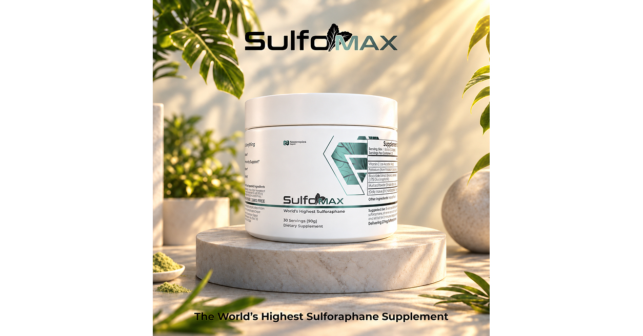 Nootropics Depot Launches SulfoMax, the World's Highest Sulforaphane Supplement