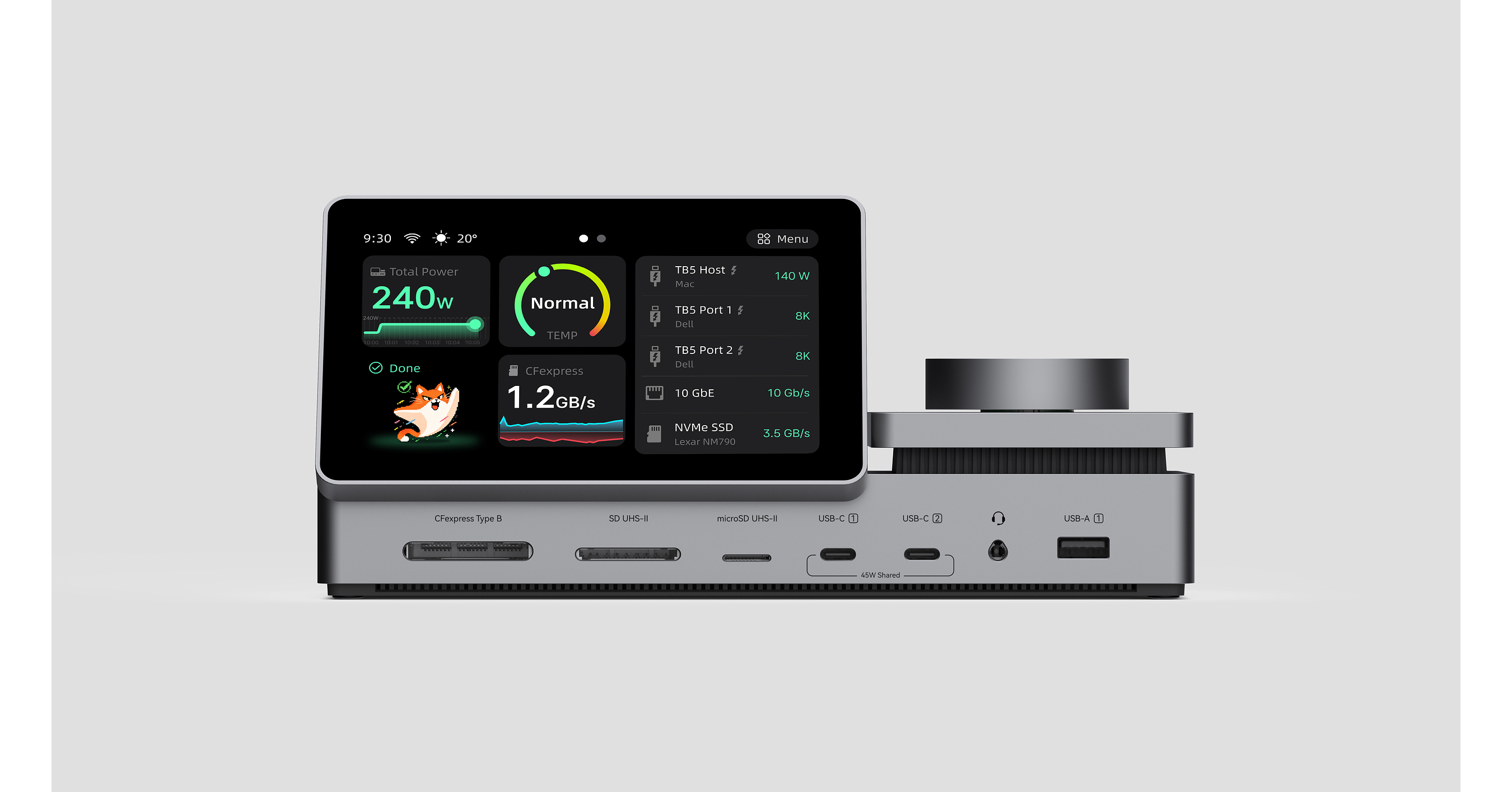 Pexar, Powered by Lexar, Launches PexarBolt Ultra TBT5 Dock with a 5-Inch Visual Dashboard Pexar, Powered by Lexar, Launches PexarBolt Ultra TBT5 Dock with a 5-Inch Visual Dashboard