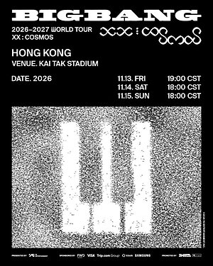 BIGBANG 2026-2027 WORLD TOUR < XX: COSMOS > IN HONG KONG Diumumkan Secara Rasmi