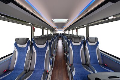 The T14's interior features upgraded eco-friendly materials, ensuring a healthy and comfortable ride for passengers. This image opens in the lightbox
