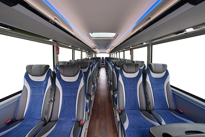 The T14's interior features upgraded eco-friendly materials, ensuring a healthy and comfortable ride for passengers.