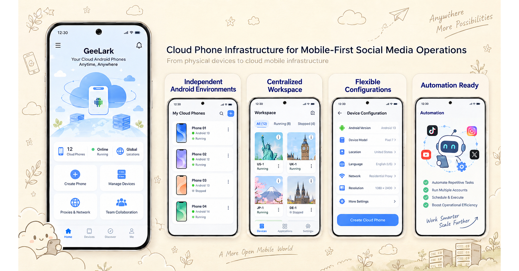 GeeLark Advances Cloud Phone Infrastructure for Scalable Social Media Operations