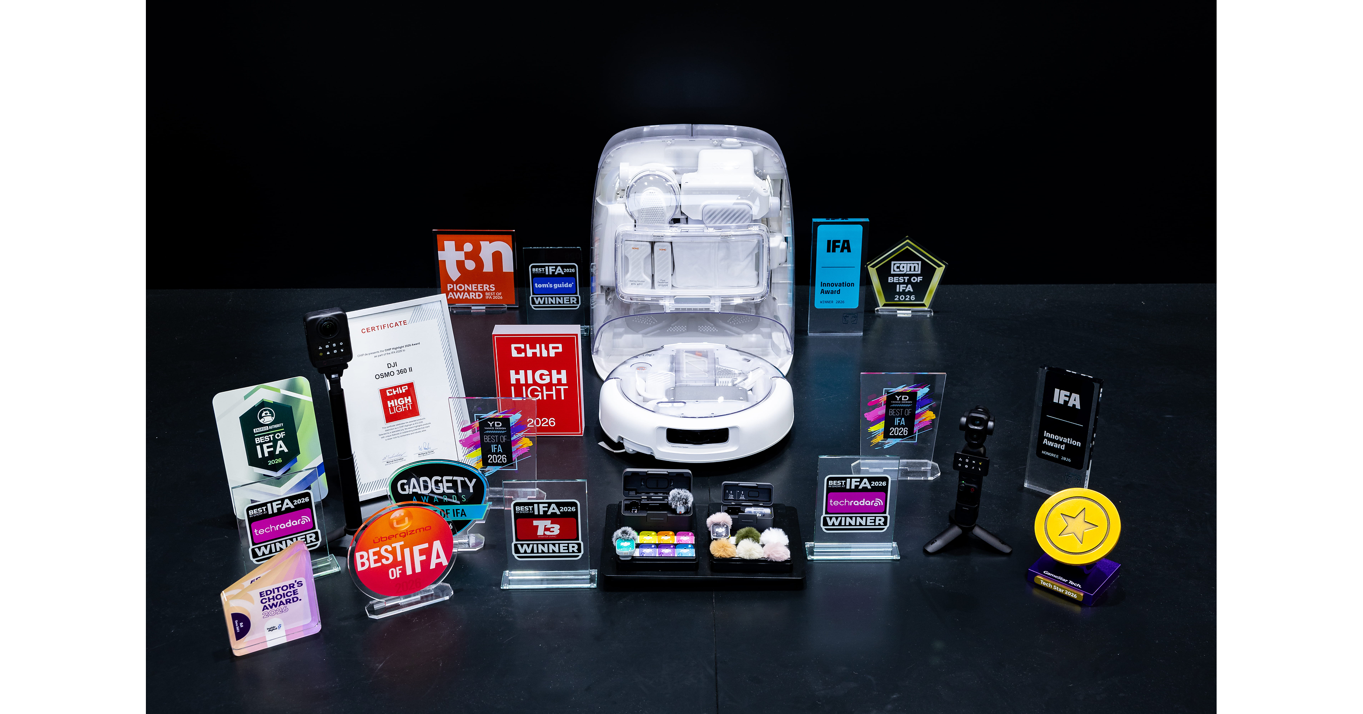 DJI Wins IFA Innovation Awards and Multiple "Best of IFA" Awards at IFA 2026 with Osmo 360 II, ROMO 2 Series, Osmo Pocket 4P, and Mic Mini 2S