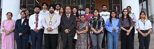 Chandigarh University Management Officials along with the students going to study at leading Universities across the UK, Canada, Germany & France.