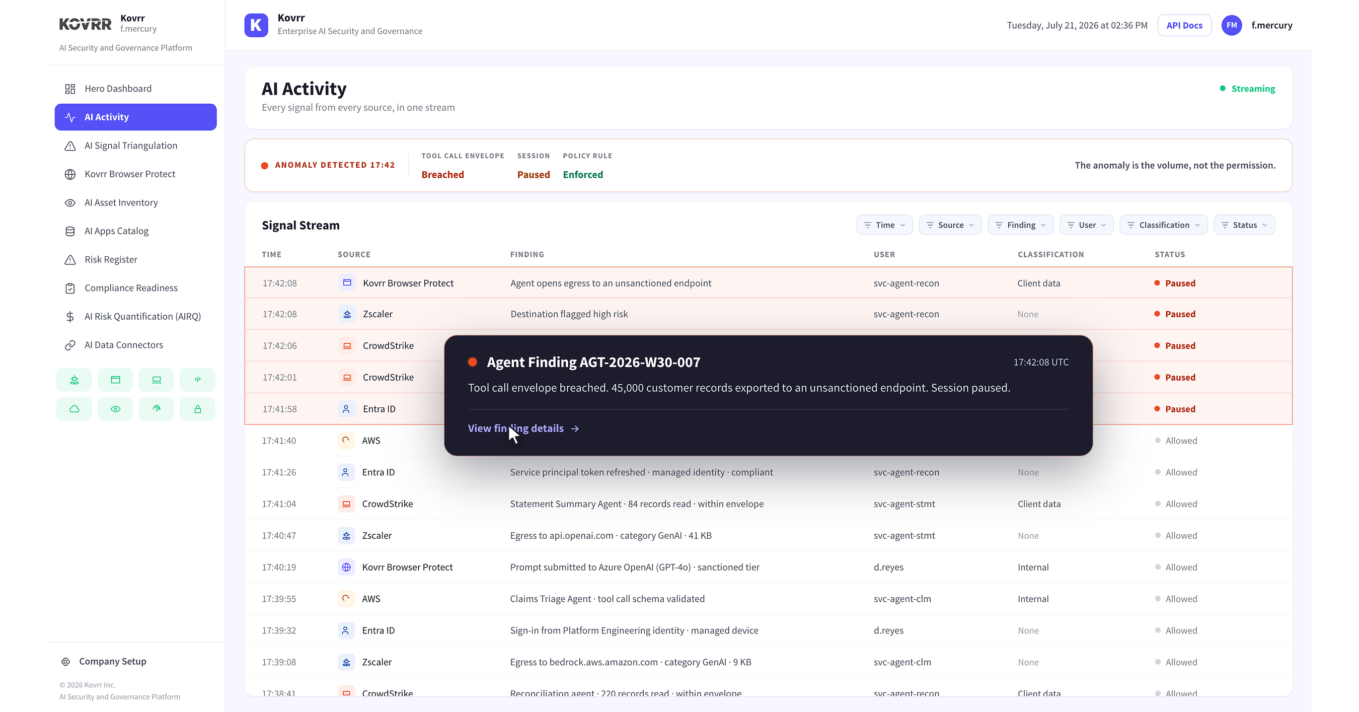 Kovrr Expands Its AI Security & Governance Platform With the AI Interaction Data Fabric, Correlating Signals Across Enterprise AI Activity for Full Visibility and Control
