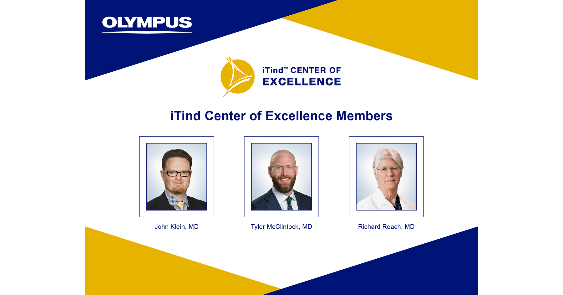 Olympus Announces New Class of iTind™ Center of Excellence Program Physicians
