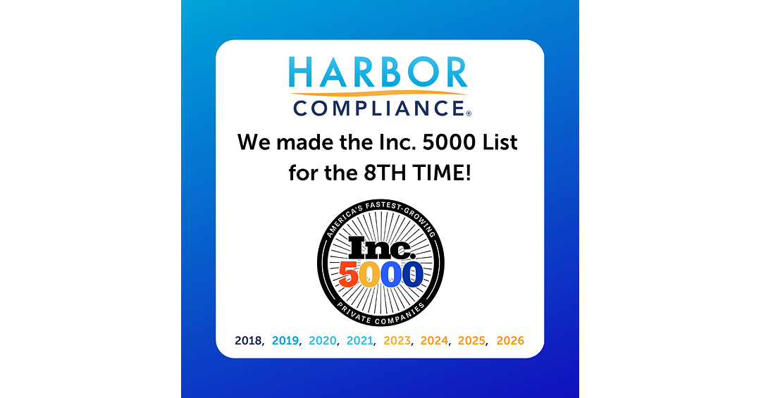 Harbor Compliance Accelerates Growth Strategy, Earns 8th Inc. 5000 Recognition