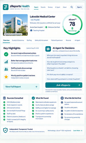 zReports Launches zReports Health to Bring Decision Intelligence to Healthcare Facility Choices