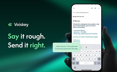 Voiskey Integrates Pro-Grade Keyboard Typing into Voice for Next-Gen Expression Experience