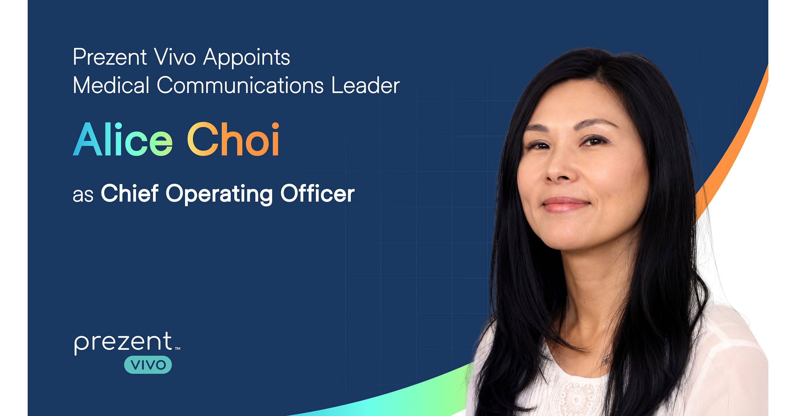 Prezent Vivo Appoints Medical Communications Leader Alice Choi as Chief Operating Officer
