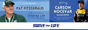MSU Football Coach Pat Fitzgerald & NASCAR Driver Carson Hocevar Join the 44th Annual Drive for Life Foundation Gala September 24, 2026