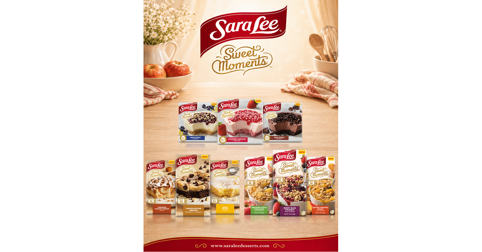 Sara Lee® Expands Sweet Moments™ with Six New Single-Serve Desserts for Everyday Indulgence