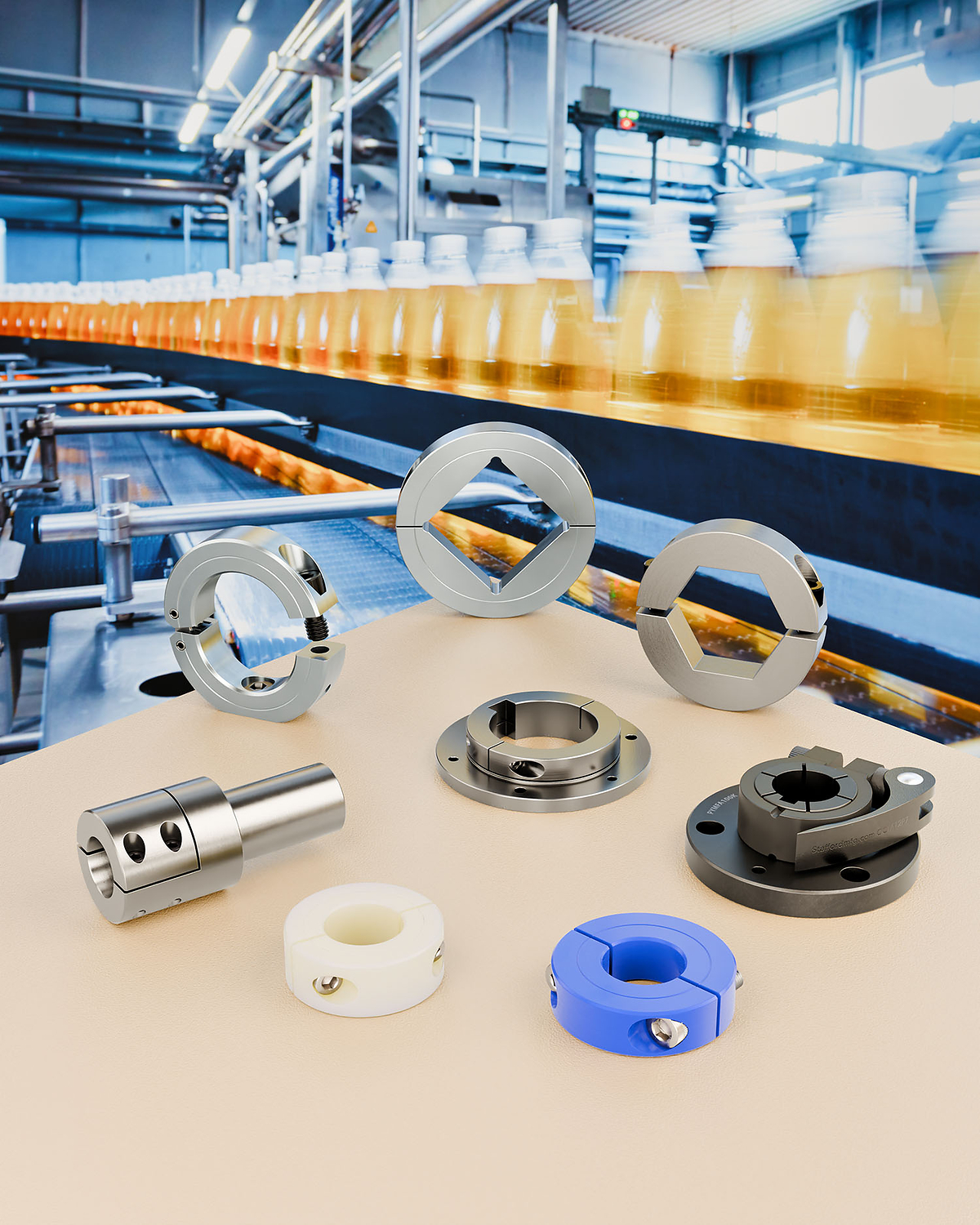 SHAFT COLLARS &amp; COUPLINGS MEET FOOD AND BEVERAGE REQUIREMENTS